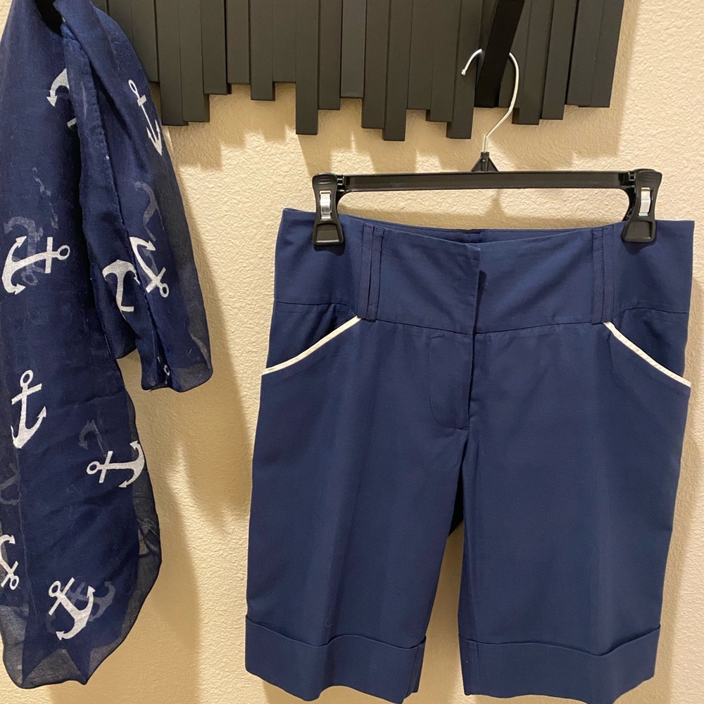 INC silk/cotton shorts